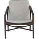 Cinelli Distressed Brown / Saloon Light Grey Leather Lounge Chair